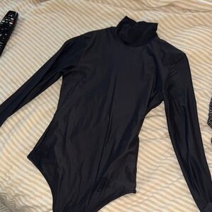 Abercrombie & Fitch Black High-Neck Bodysuit